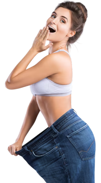 Mulher confiante se olhando no espelho